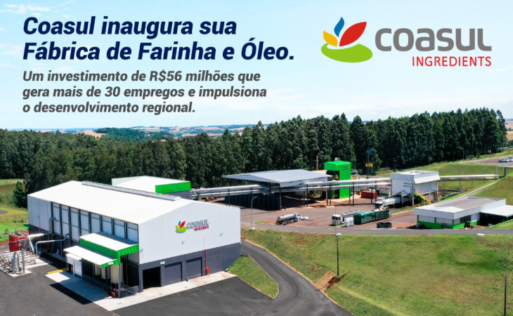  COASUL INAUGURA F&Aacute;BRICA DE FARINHAS E &Oacute;LEOS EM S&Atilde;O JO&Atilde;O E AMPLIA CADEIA INDUSTRIAL