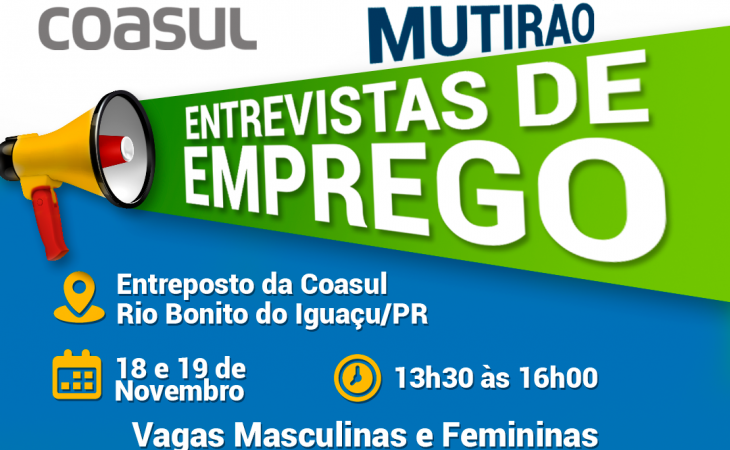  Mutir&atilde;o de Empregos em Rio Bonito do Igua&ccedil;u 