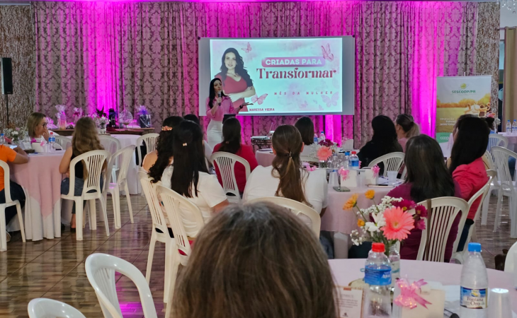  Cooperadas do Polo de Nova Prata do Iguaçu participaram da palestra "Criadas para Transformar"