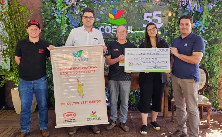  Coasul Juntamente com a empresa Multinacional Ihara Fizeram doação para a Casa Lar de São João